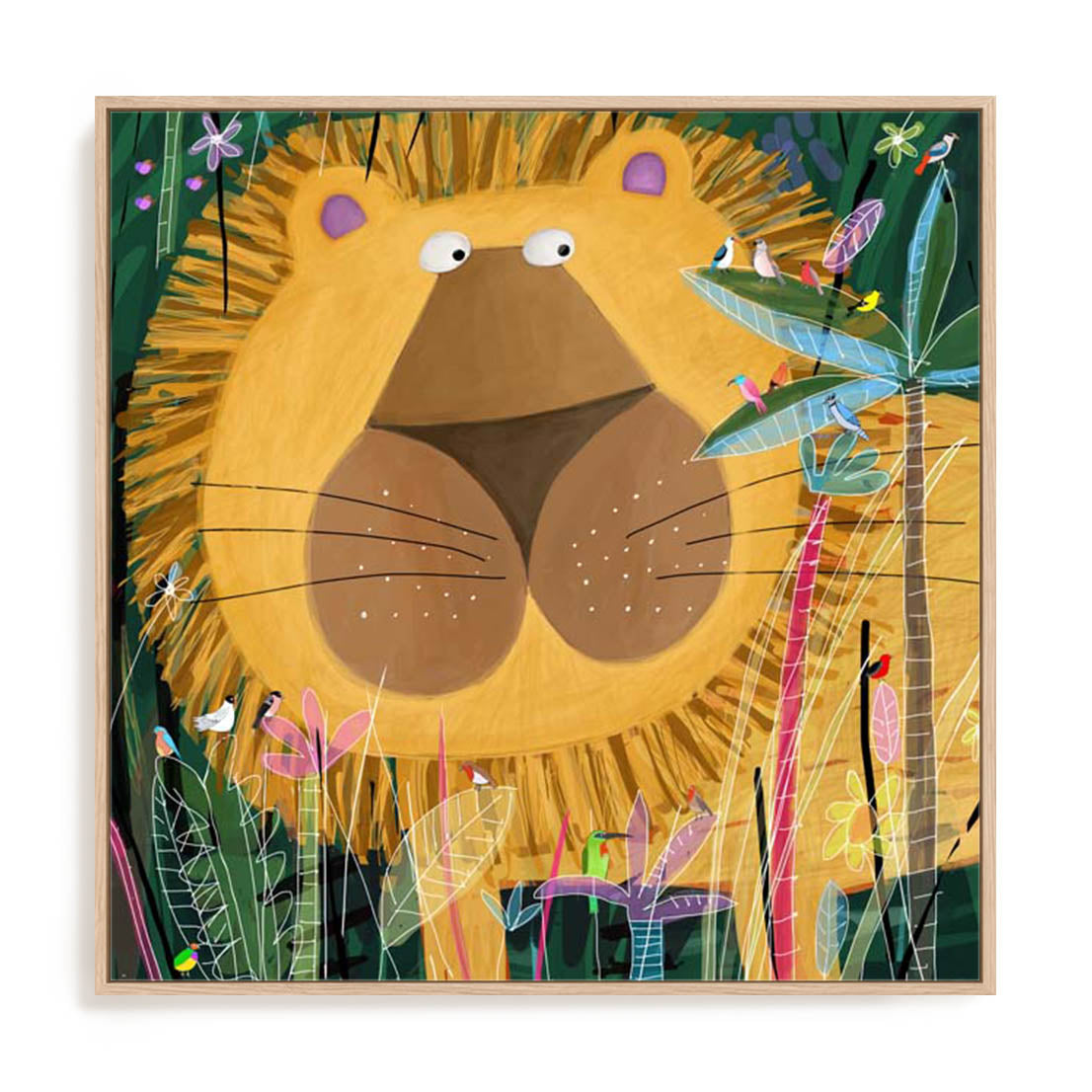 Jungle Lion Wall Art