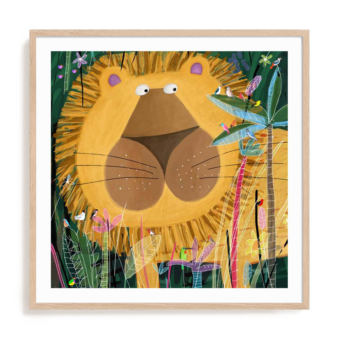 Jungle Lion Wall Art