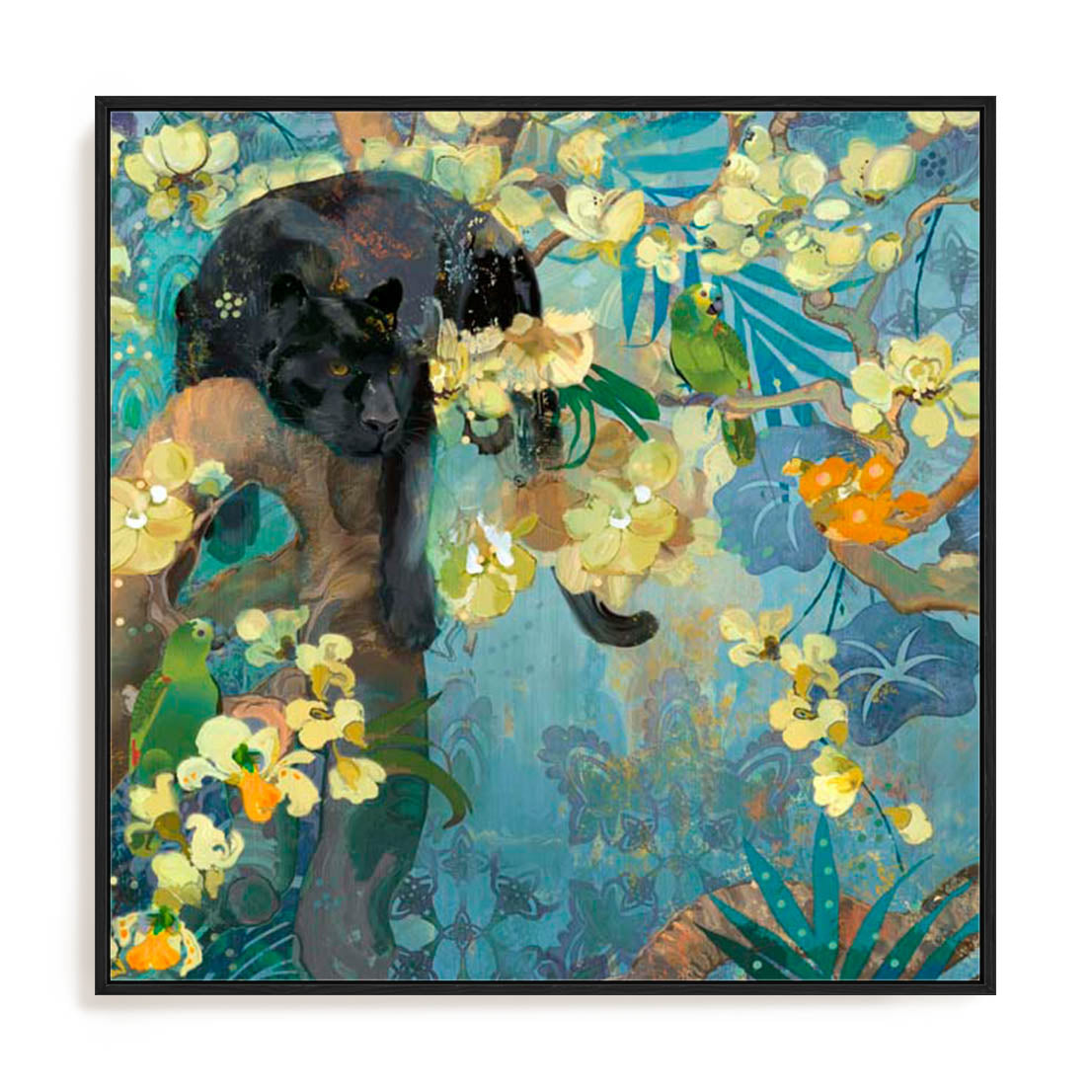 Black Jaguar Wall Art