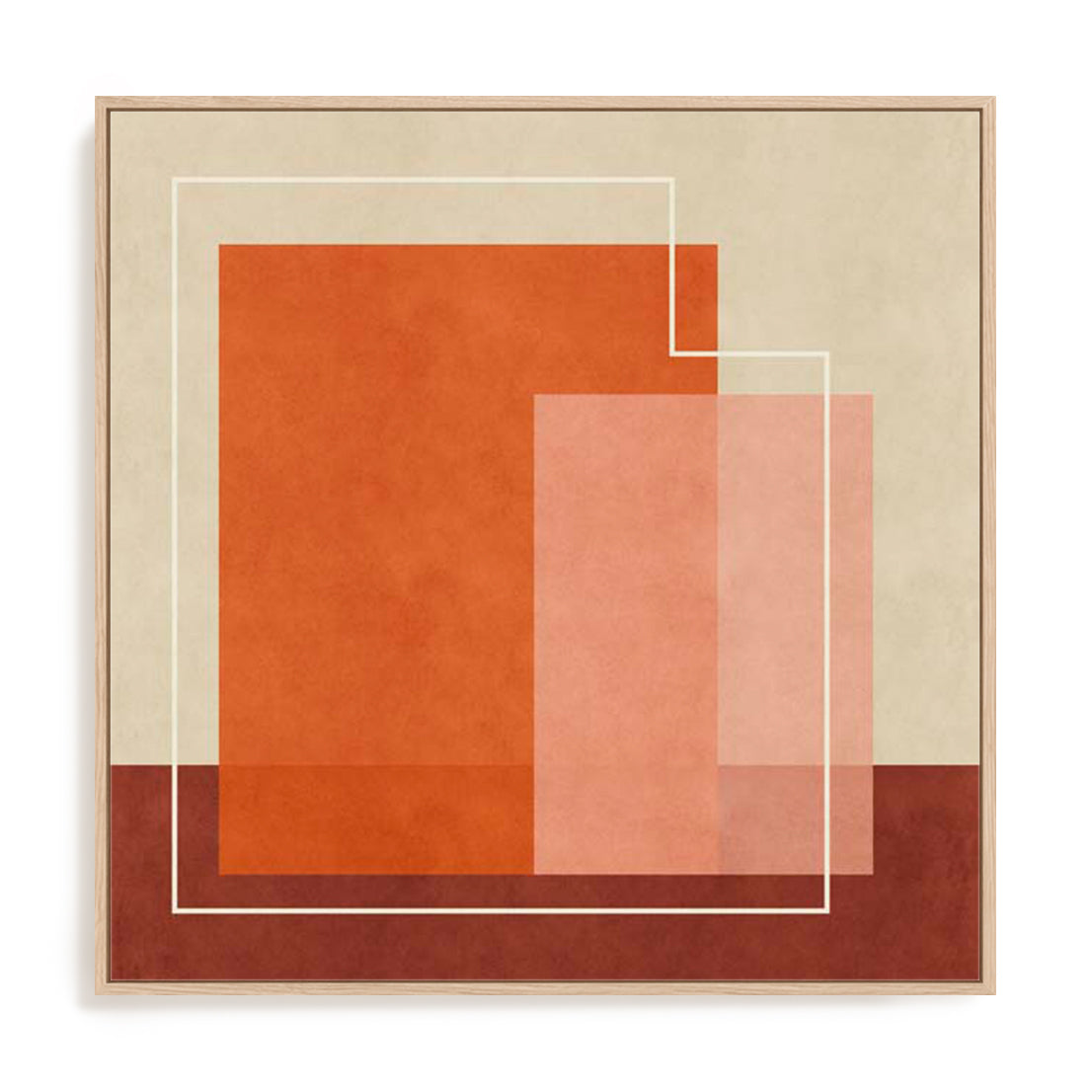 Red Squares Wall Art