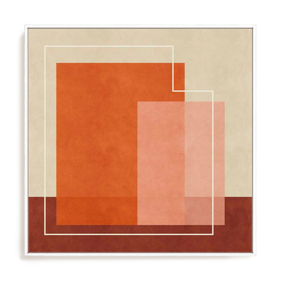 Red Squares Wall Art