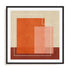 Red Squares Wall Art #oran_black-white-border