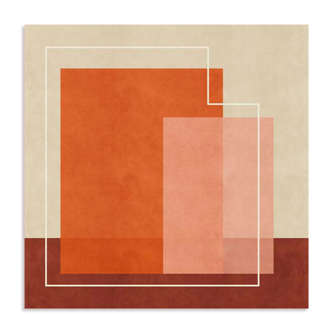 Red Squares Wall Art