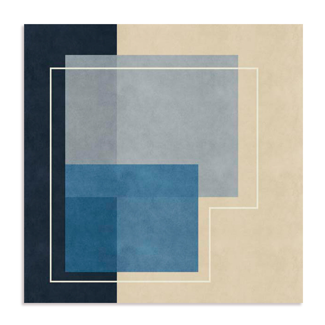 Blue Squares Wall Art