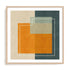 Orange Squares Wall Art #oran_natural-white-border