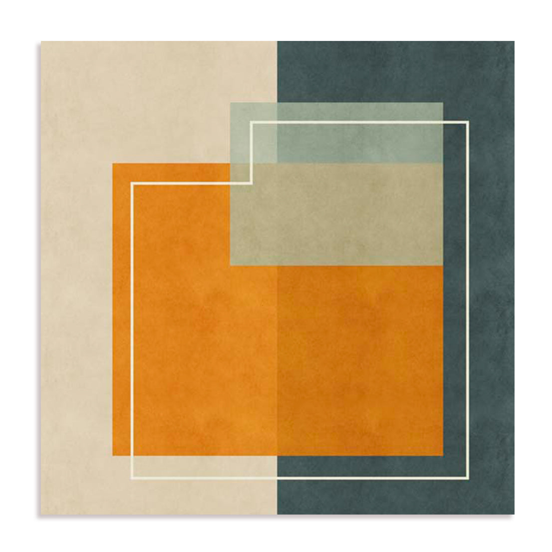 Orange Squares Wall Art