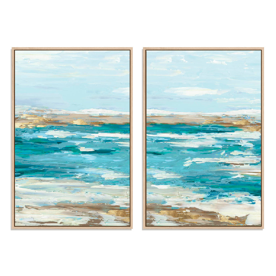 Breaking Waves I And II Wall Art
