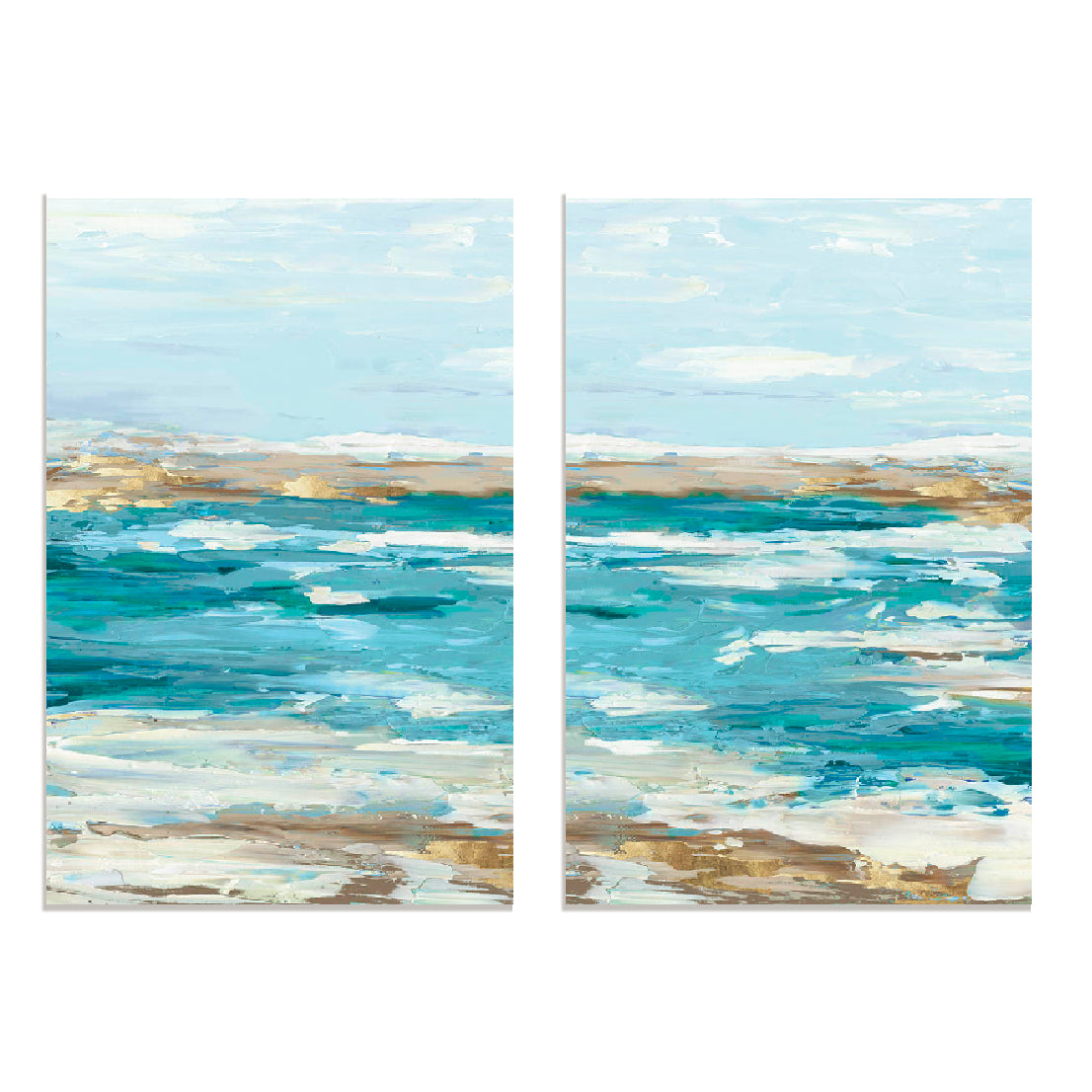 Breaking Waves I And II Wall Art