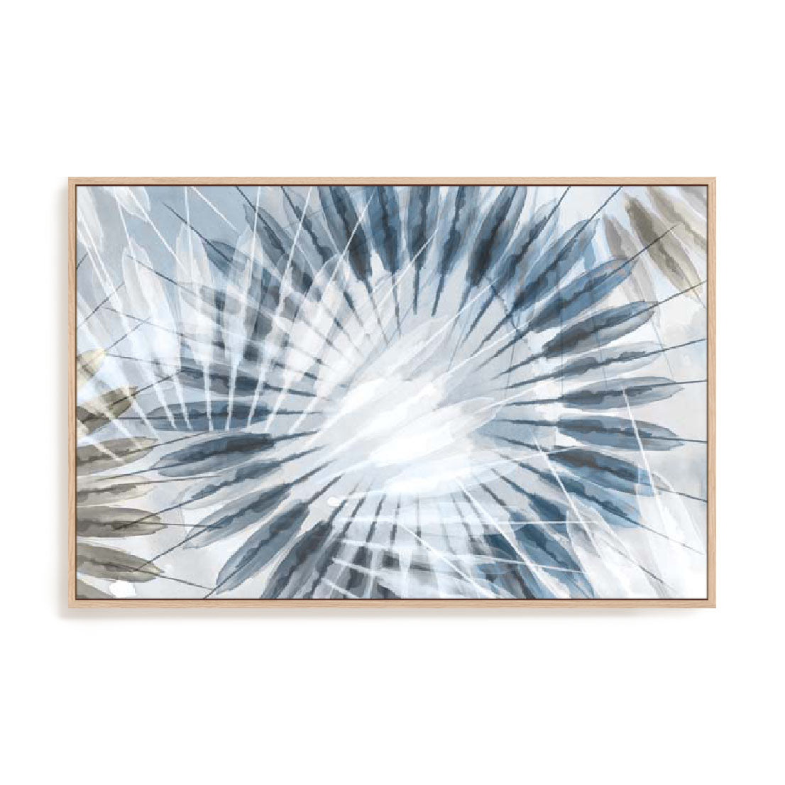 Dance of the Rays II Blue Version Wall Art
