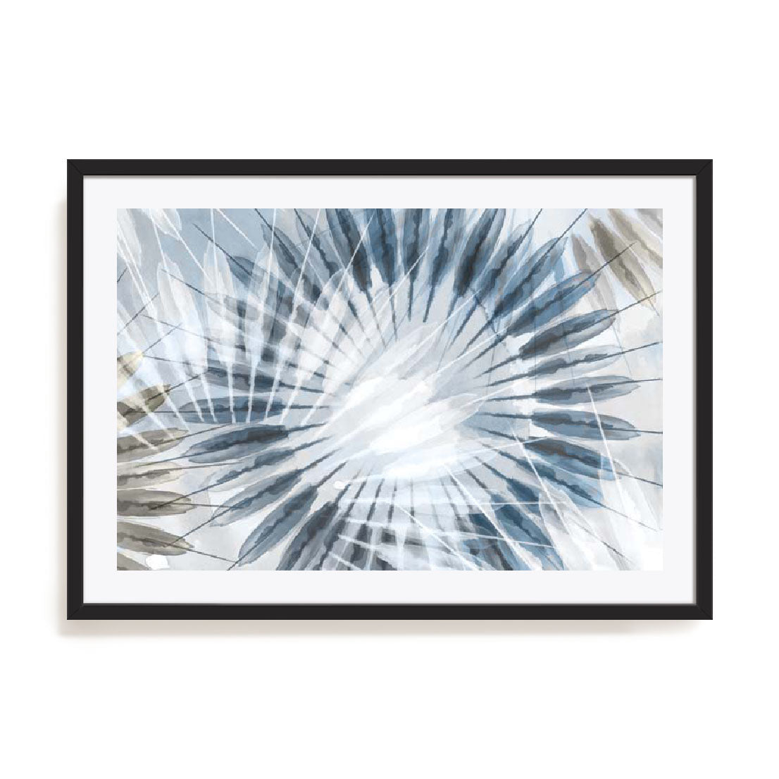 Dance of the Rays II Blue Version Wall Art