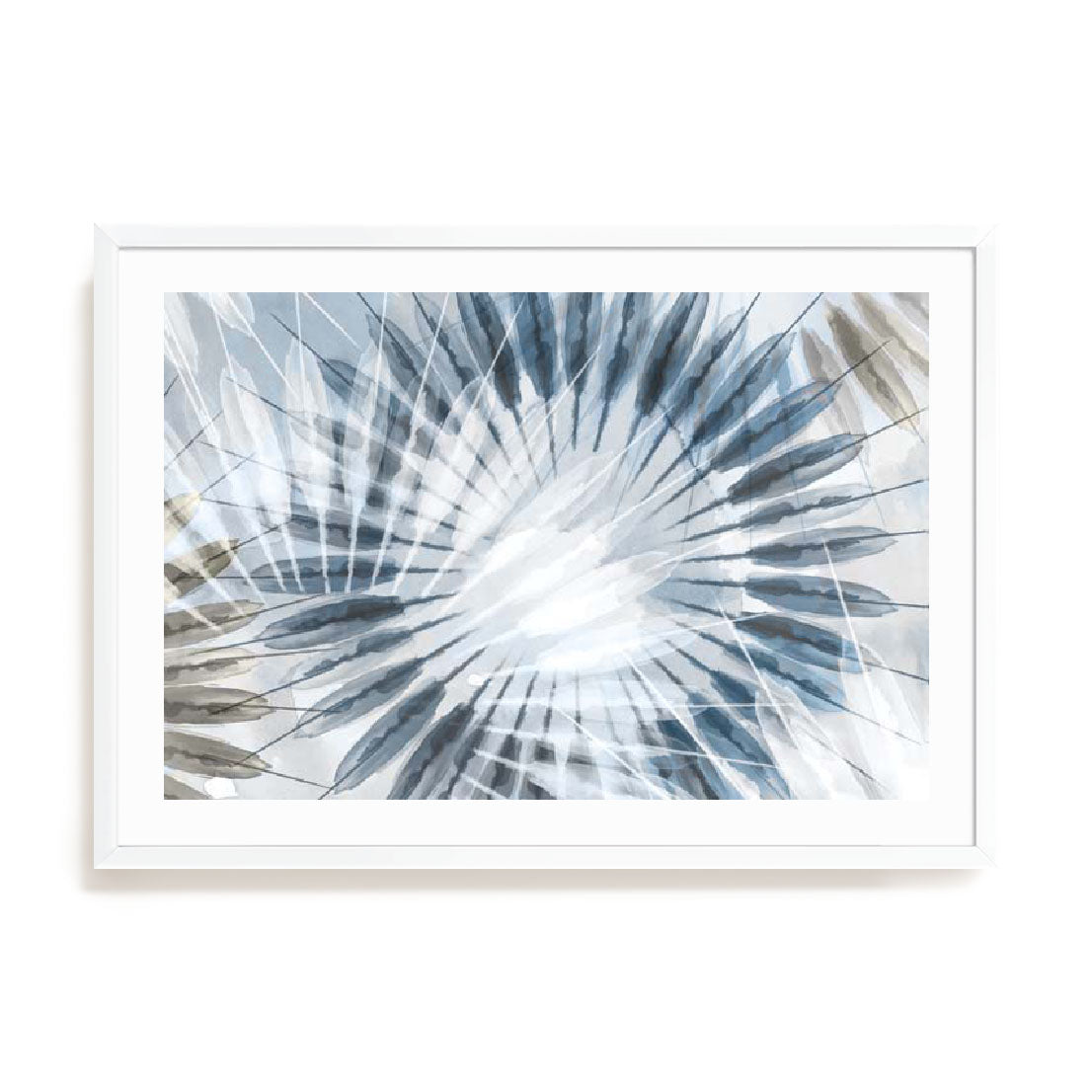 Dance of the Rays II Blue Version Wall Art