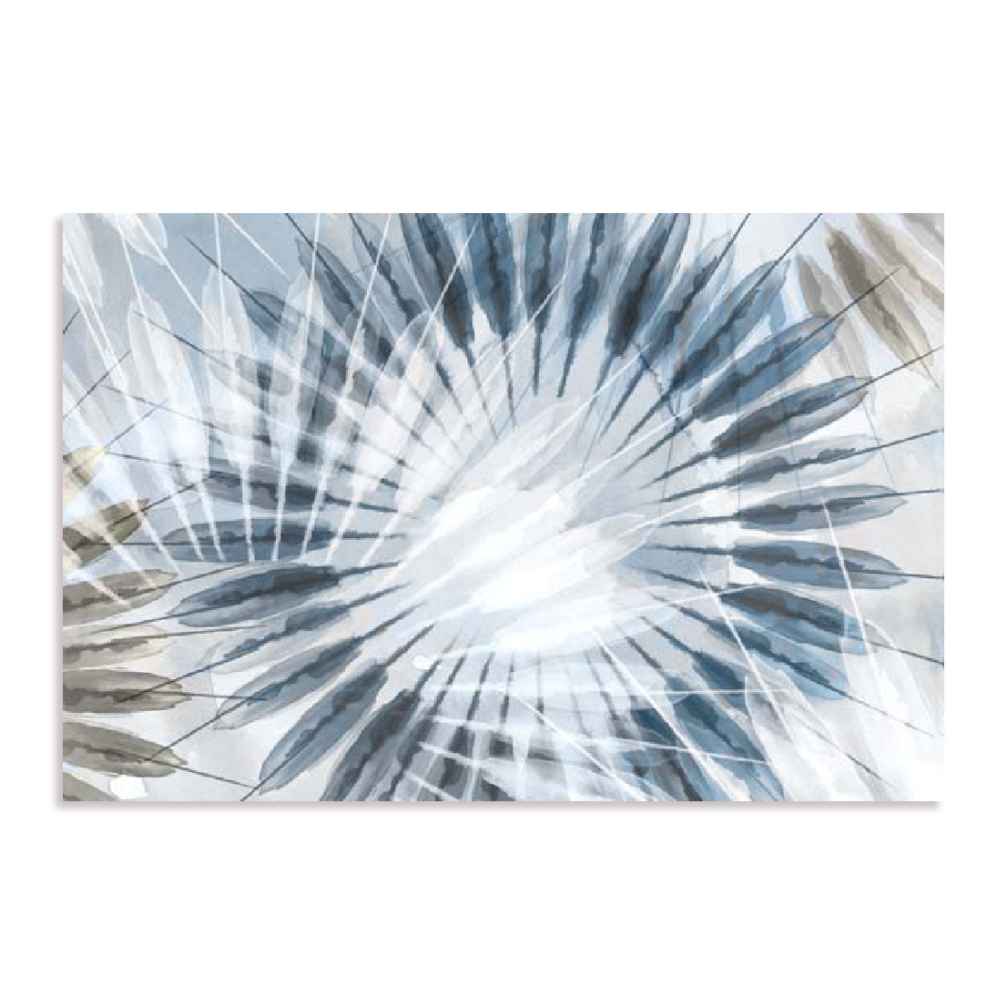 Dance of the Rays II Blue Version Wall Art