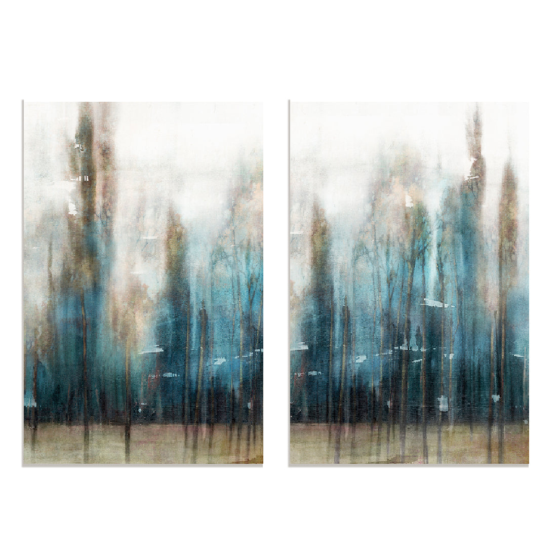 Forest Mist I And II Wall Art