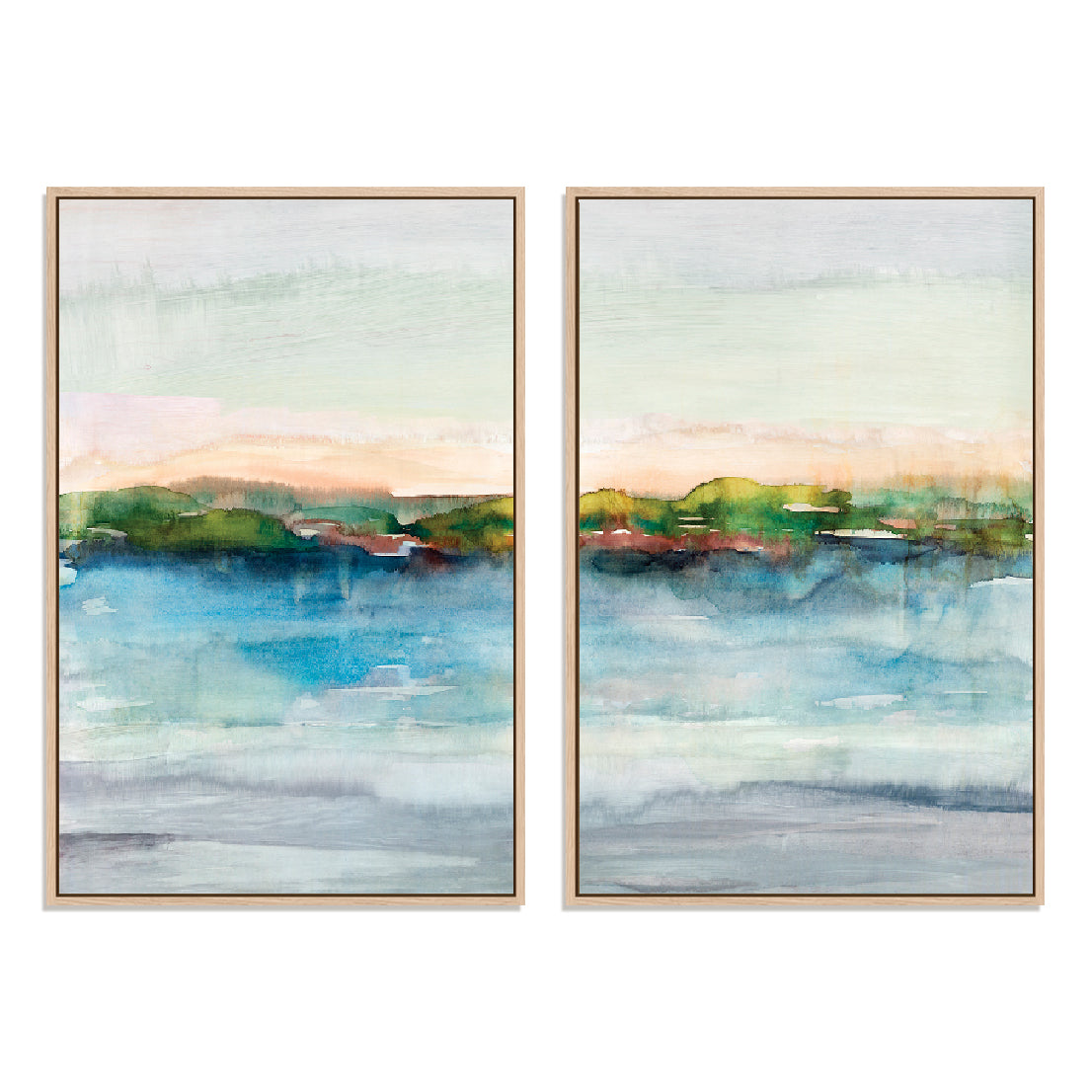 Lost Horizon I And  II Wall Art