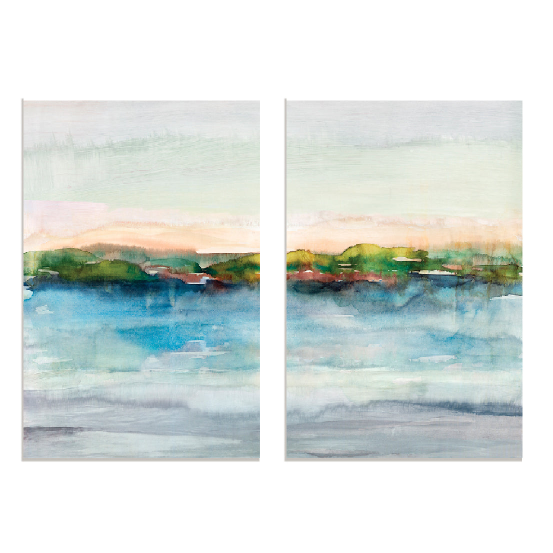 Lost Horizon I And  II Wall Art