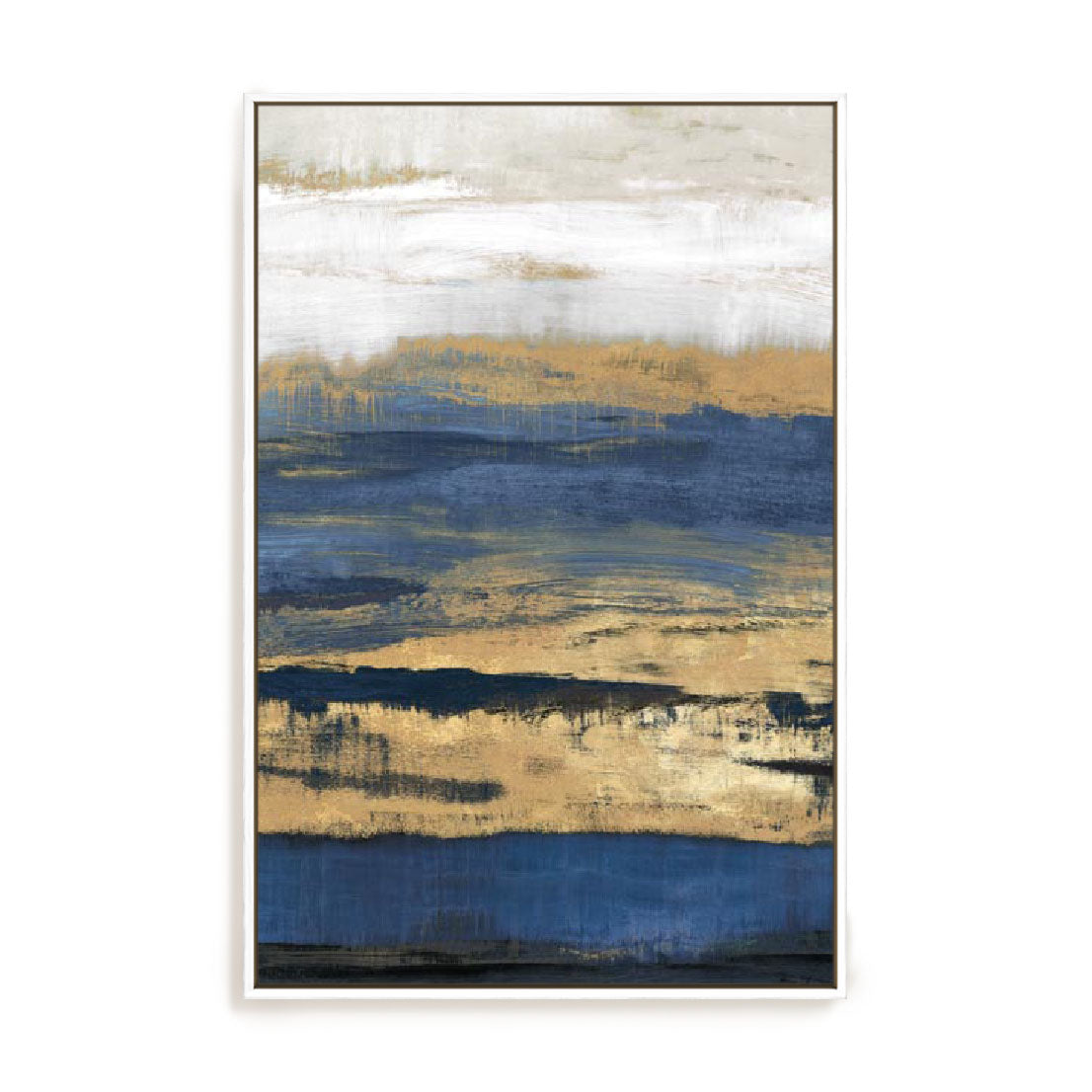Molten Cobalt And Gold Wall Art