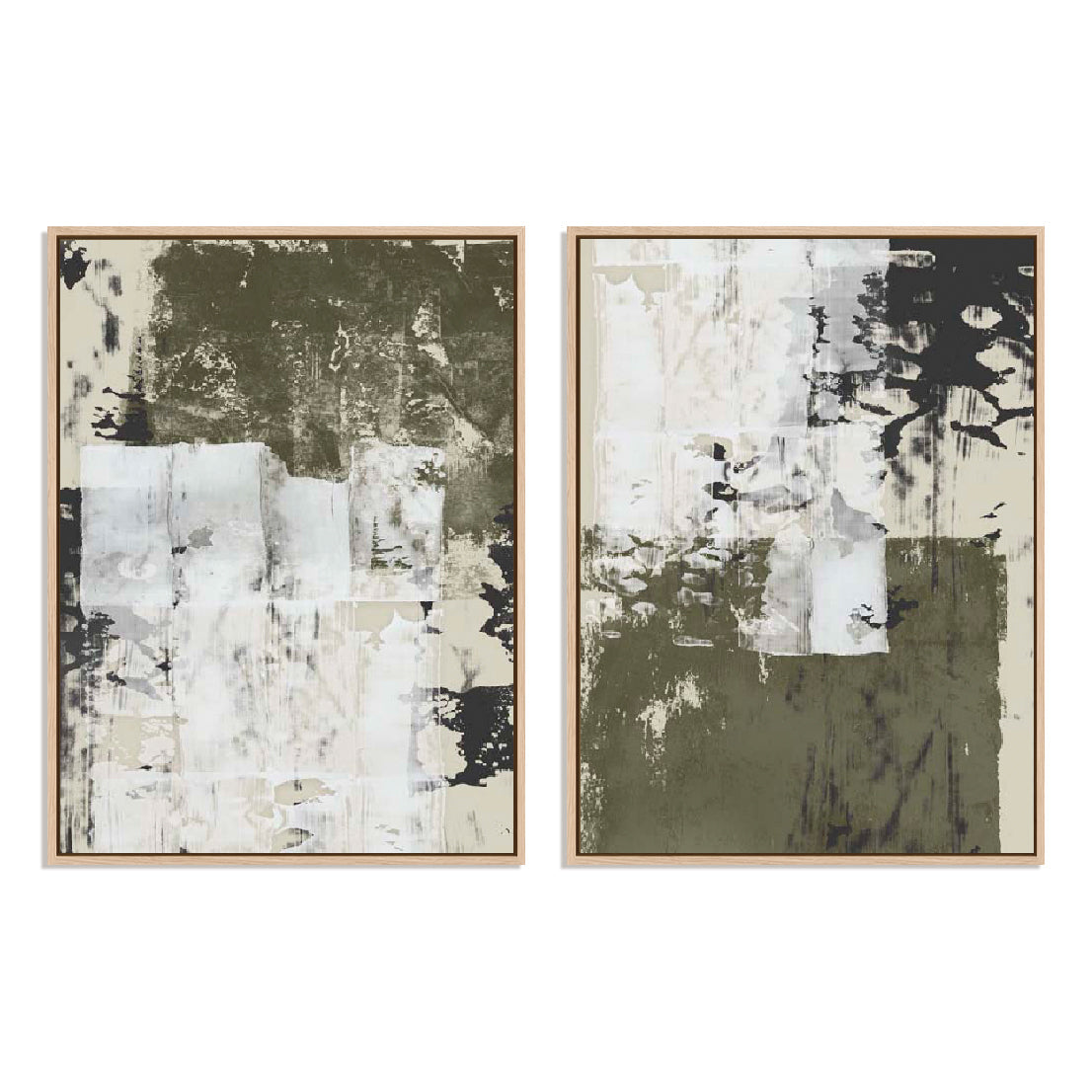 Reflections In Sage I And II Wall Art