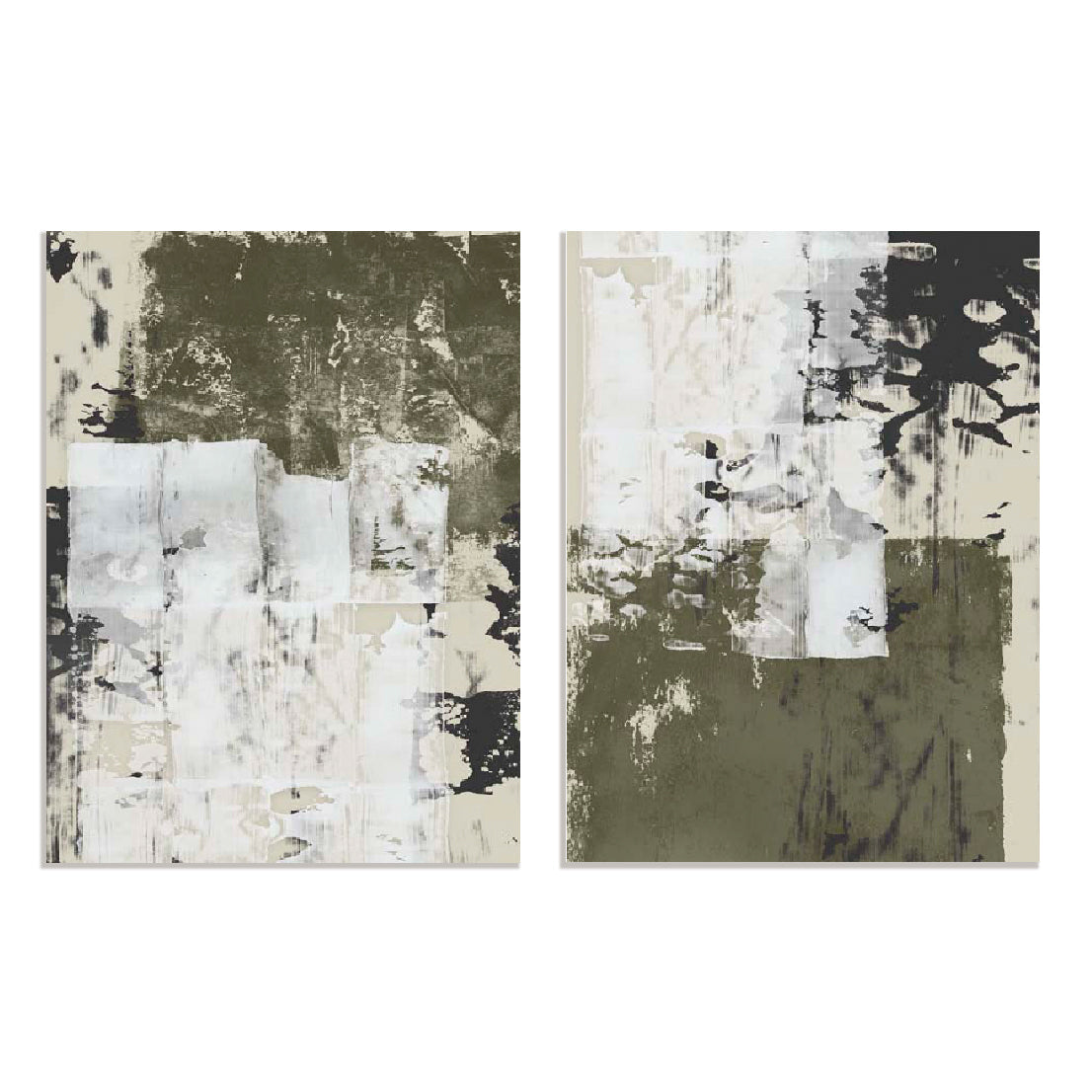 Reflections In Sage I And II Wall Art