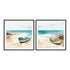 Little boat on the Shore I and II Wall Art