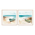Little boat on the Shore I and II Wall Art
