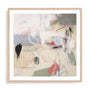 Wall Art Print Poster In Natural Oak Frame - Core Abstractions I Abstract Art