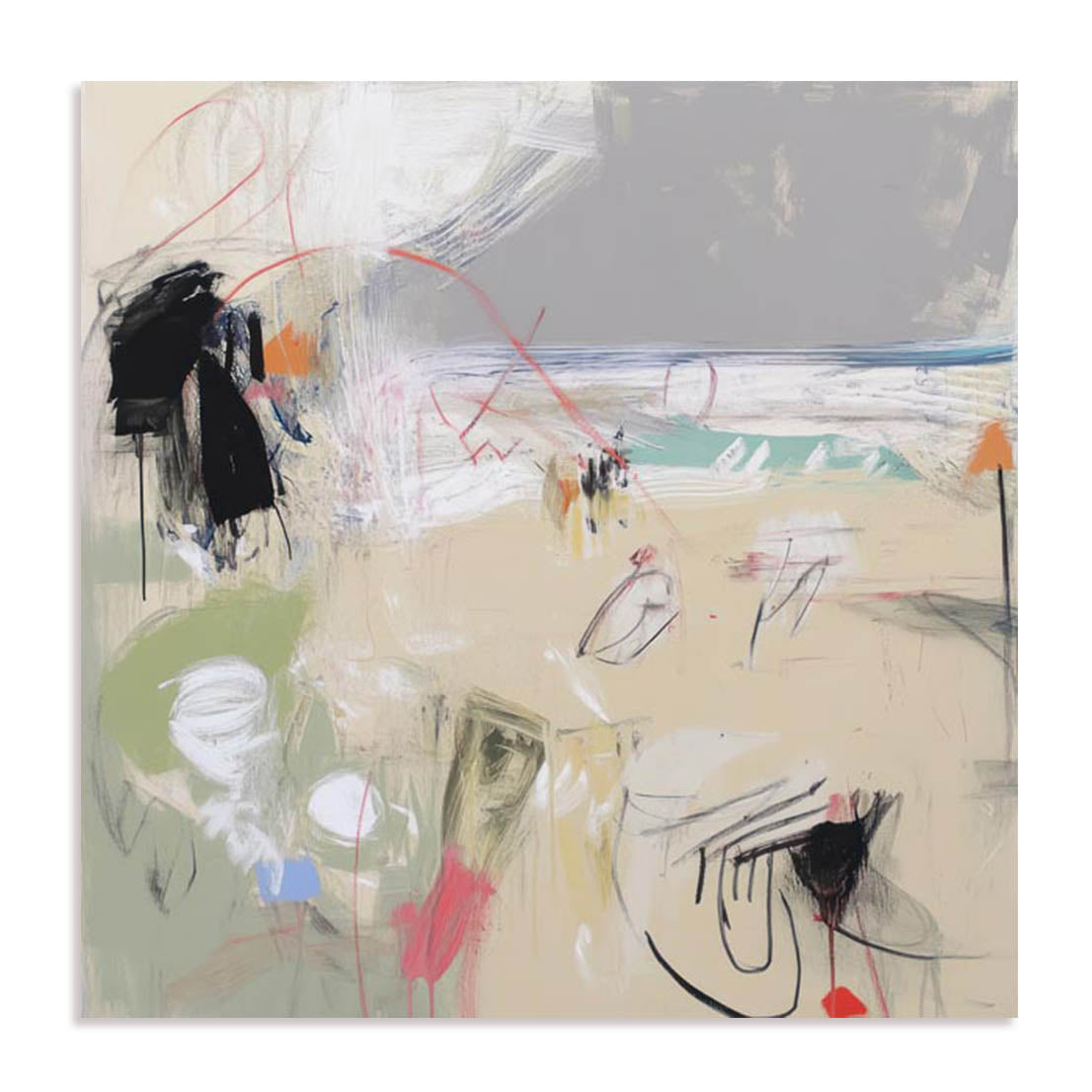 Unframed Stretched Canvas Or Print Only - Core Abstractions Ii Abstract Art