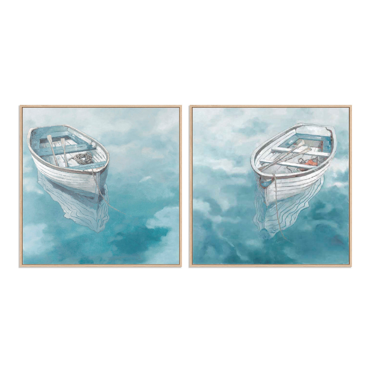 Rowing Boat Blues I and II Wall Art