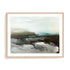 Wall Art Print Poster In Natural Oak Frame - Marshland Serenity Abstract Art