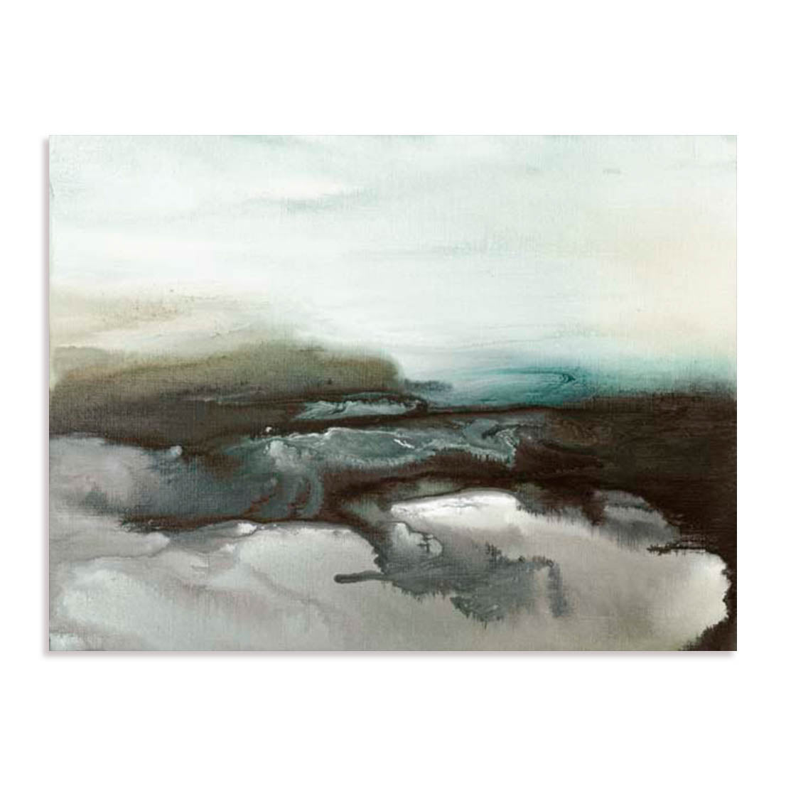 Unframed Stretched Canvas Or Print Only - Marshland Serenity Abstract Art