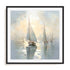 Silent Sailing I Wall Art #oran_black-white-border