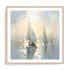 Silent Sailing I Wall Art #oran_natural-white-border