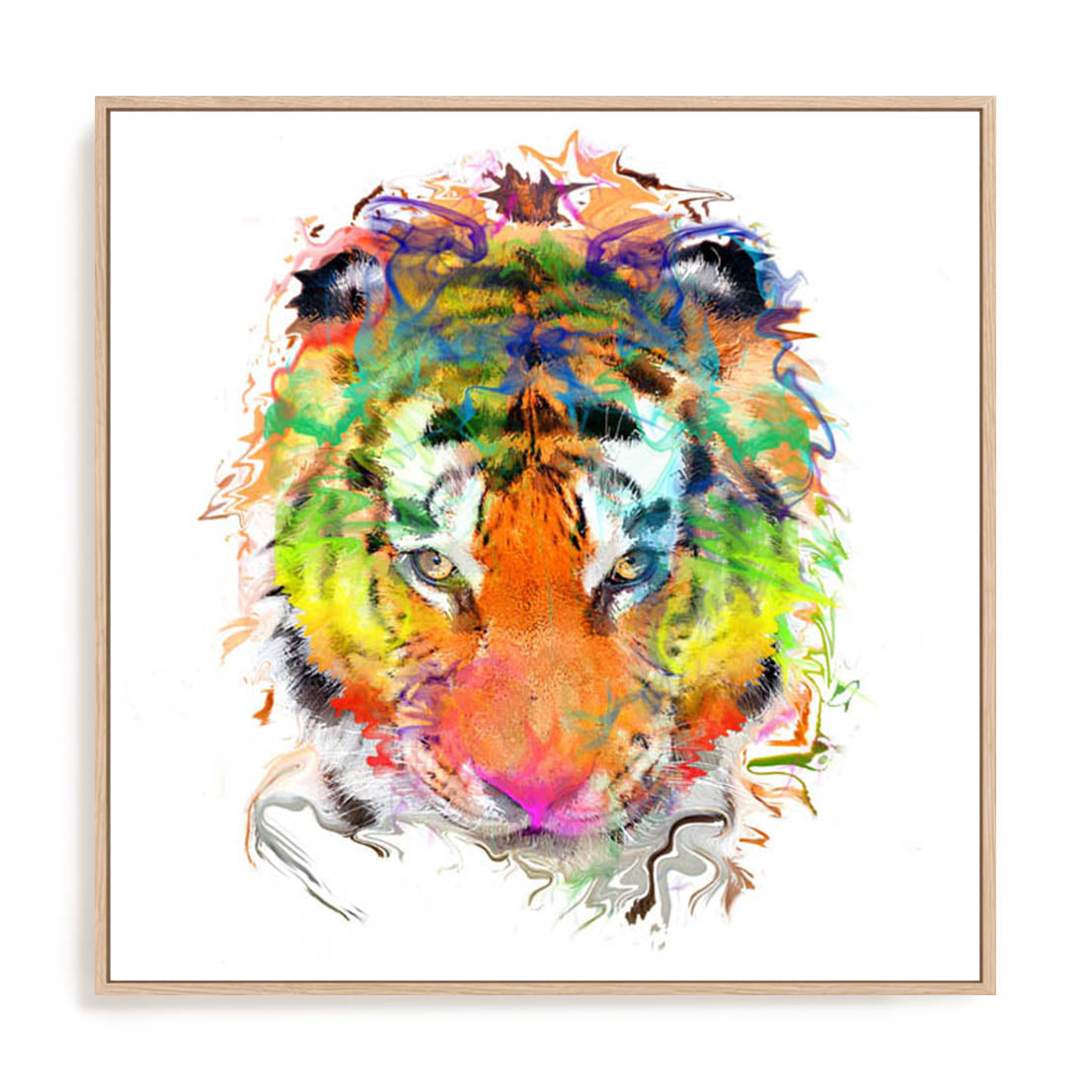 Tiger Paint Wall Art