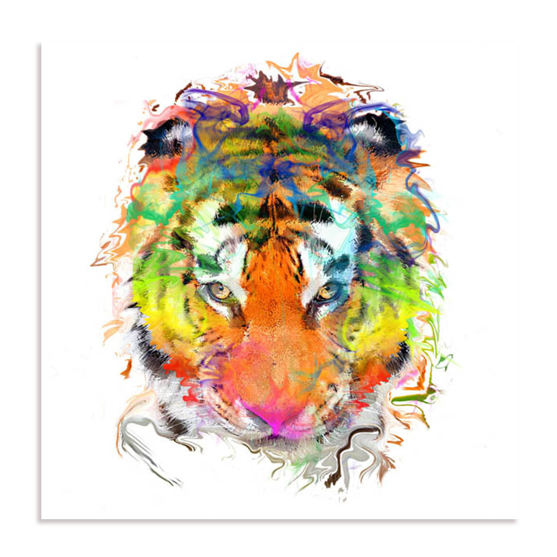 Tiger Paint Wall Art