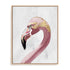 Pink Golden Flamingo Wall Art