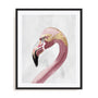 Pink Golden Flamingo Wall Art