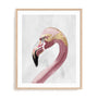 Pink Golden Flamingo Wall Art