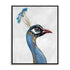 Blue Golden Peacock Wall Art