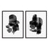 Shimmering Black I And II Wall Art