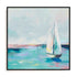 Blue Coast Sailboat Wall Art