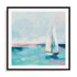 Blue Coast Sailboat Wall Art