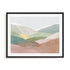 Wall Art Print Poster In Black Frame - Soft Rolling Hills I Landscape Art