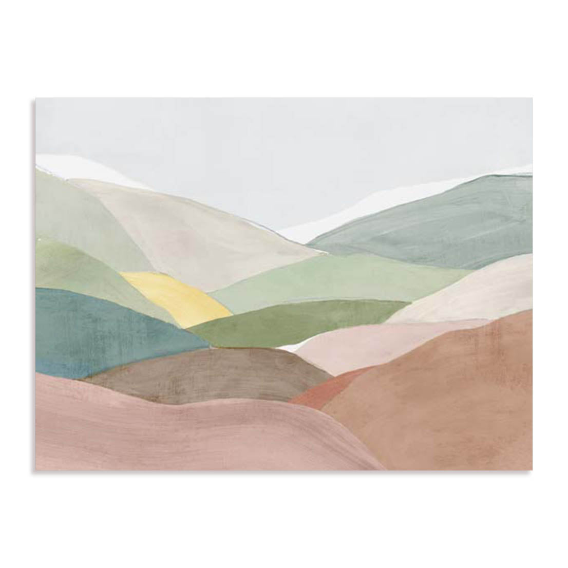 Unframed Stretched Canvas Or Print Only - Soft Rolling Hills I Landscape Art