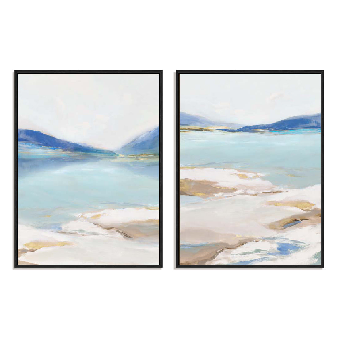 Cerulean Vista I and II Wall Art