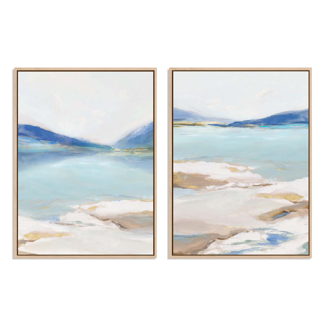 Cerulean Vista I and II Wall Art