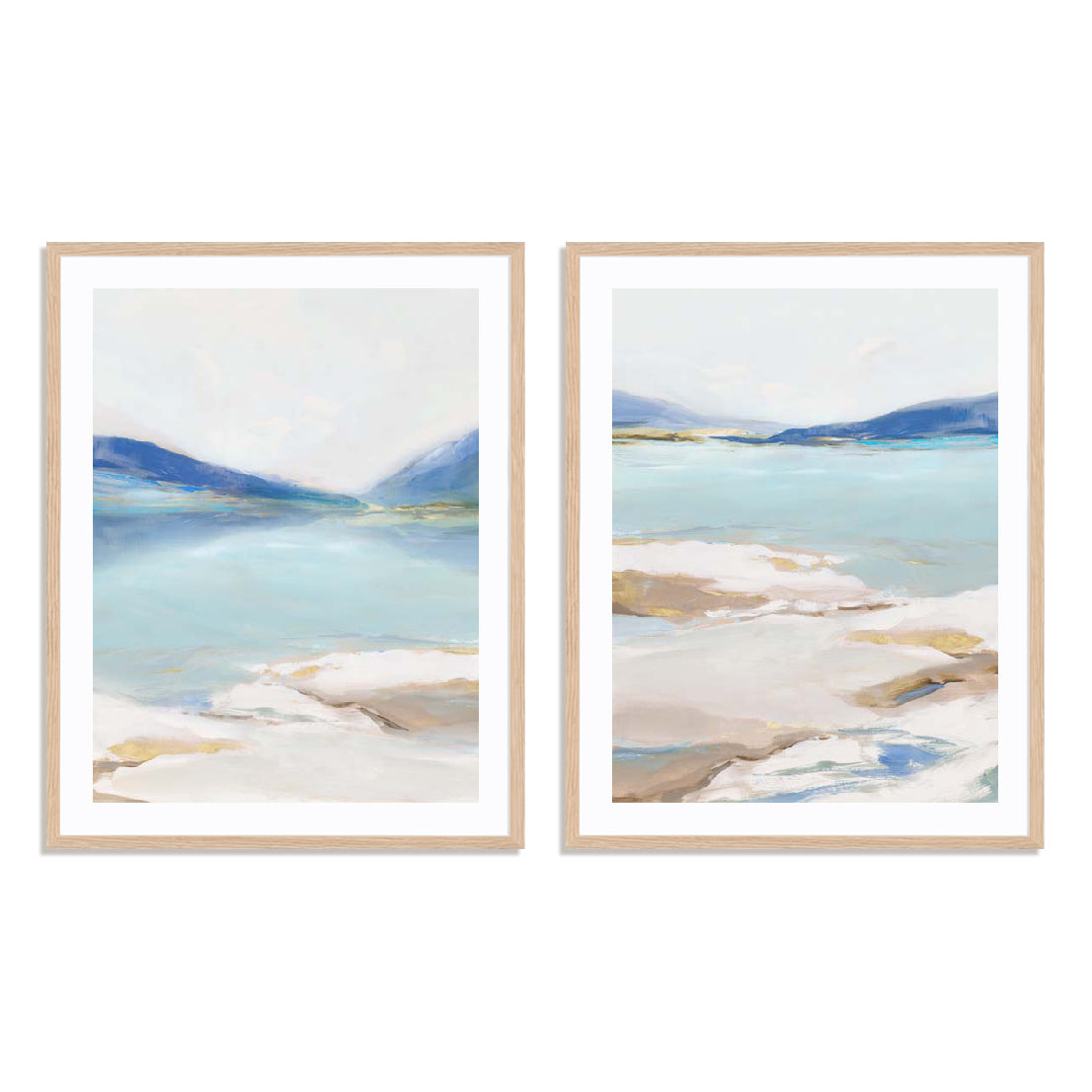 Cerulean Vista I and II Wall Art