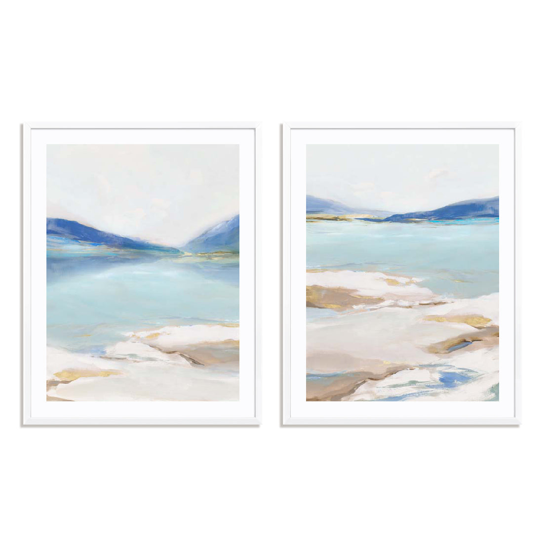 Cerulean Vista I and II Wall Art
