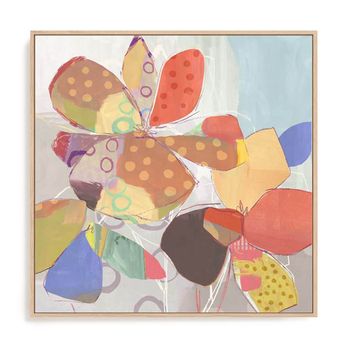 Quilt Flowers II Wall Art