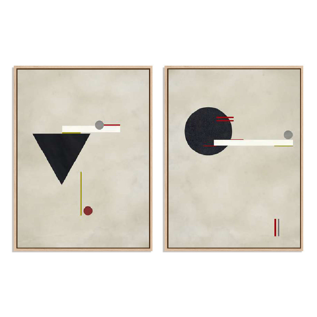 Circle Love and Triangle Love Wall Art