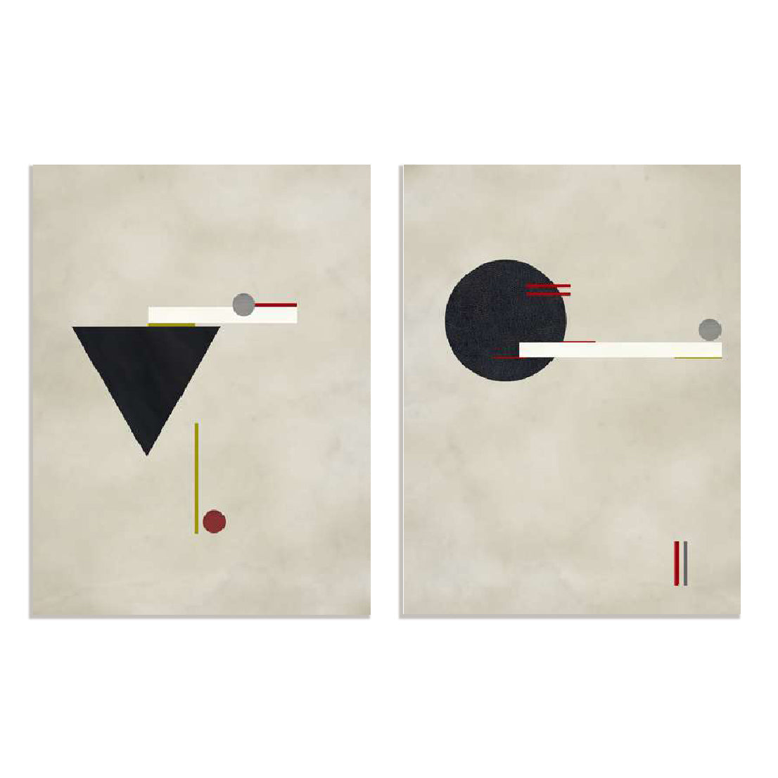 Circle Love and Triangle Love Wall Art
