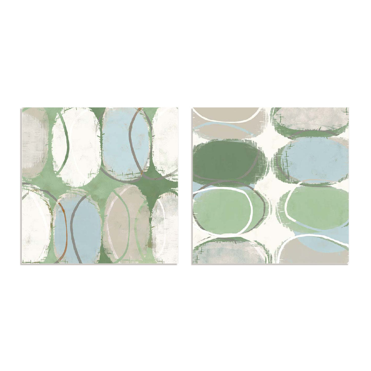 Green Terra Firma Pairs Wall Art